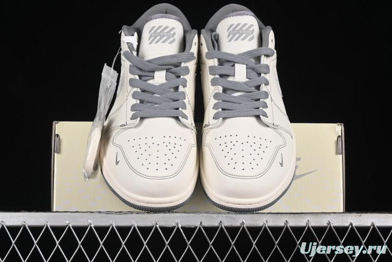 Nike Air Jordan 1 Low OFF-WHITE Collaboration Retro Basketball Shoes - CF3688-022