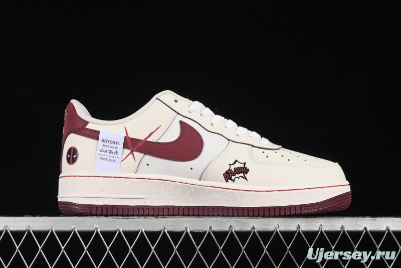 Nike Air Force 1'07 Low "Deadpool" Marvel Series Deadpool Casual Sneakers - FB1839-512