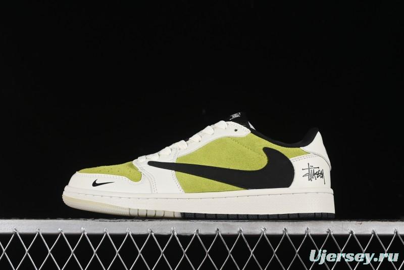 Nike Travis Scott x Fragment Design x Air Jordan 1 Low OG SP AJ1 Retro Sneakers - JH6089-002
