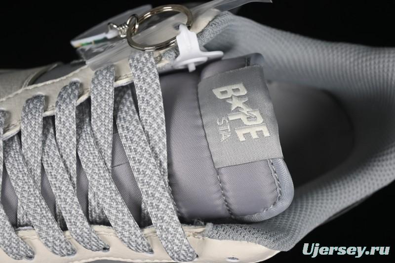 Nike Air Force 1 '07 Low Bape Collaboration - Off White Grey Low Top Casual Sneakers - BB6566-207