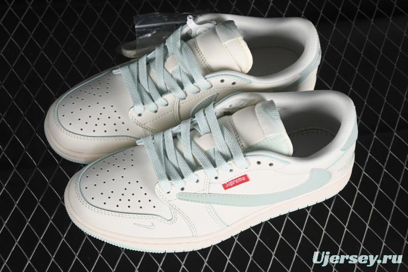 Nike Travis Scott x Fragment Design x Air Jordan 1 Low OG SP AJ1 Supreme North Face Collaboration - XZ5158-001