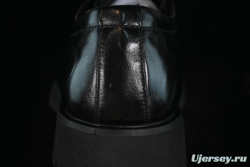 Ecco Block Brogue Business Derby Round Toe Genuine Leather Dress Shoes - 63667201001