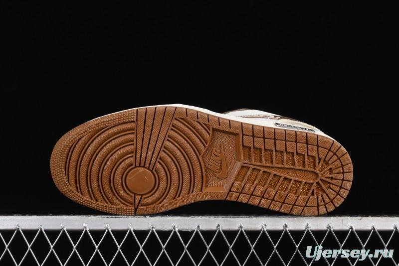 Nike Air Jordan 1 Low AJ1 Black Myth Wukong - Dark Monkey King Low Top Casual Sneakers - HF5753-221