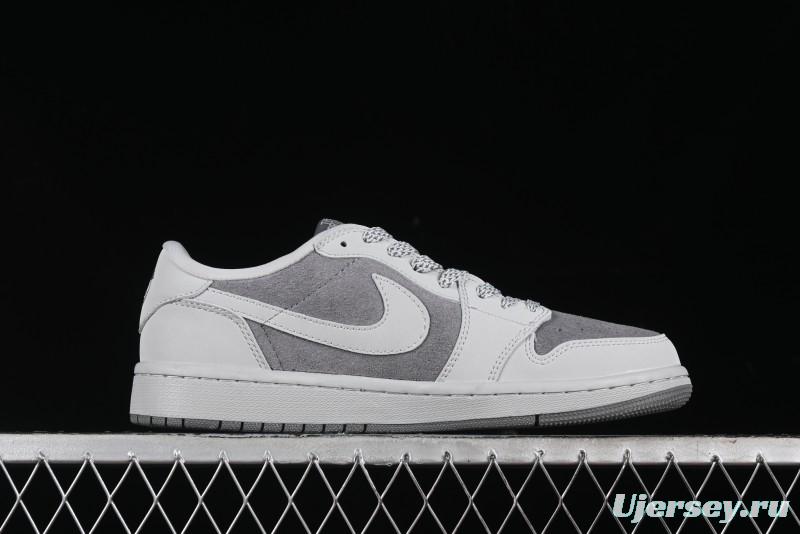 Nike Travis Scott x Fragment Design x Air Jordan 1 Low OG SP AJ1 Low Top Casual Sneakers - AG3702-803