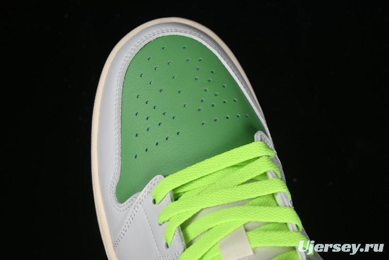 Nike Air Jordan 1 Low AJ1 White Green Double Hook Low-Top Retro Basketball Shoes - FZ5046-041