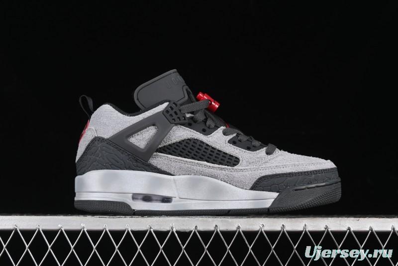 Nike Jordan Spizike Low AJ Hybrid Elements Black Grey Crack Leather Casual Sneakers - FQ1759-002