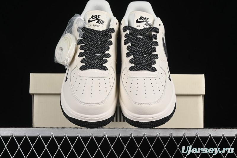 Nike Air Force 1 '07 Low QR Code Black Star Sneakers - CU1836-962