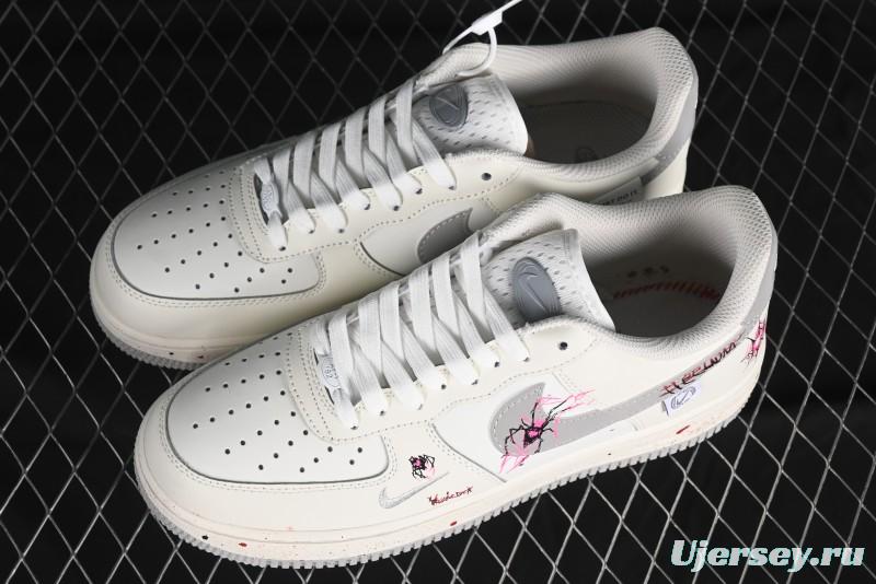Nike Air Force 1 '07 Low Halloween Edition "Mercury Spider" Casual Sneakers - FB1893-333
