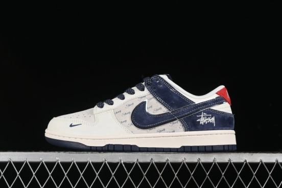 Nike SB Dunk Low Stussy Anniversary Edition Custom Premium Low-Top Skateboarding Shoes - XX2025-609
