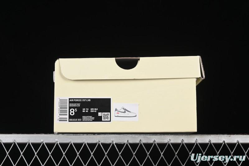 Nike Air Force 1 '07 Low Stone Island Supreme Collaboration Off-White Star Grey Low-Top Casual Sneakers - BB1616-303