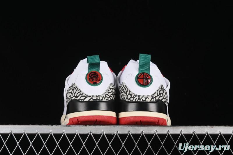 Nike Jordan Spizike Low AJ Retro Sneakers with Elephant Print and Multi-Element Design - 315371-125