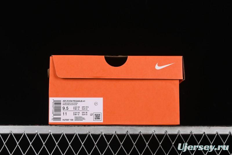 Nike Air Zoom Pegasus 41 Breathable Lightweight Running Shoes with Cushioned Support - HJ7037-100