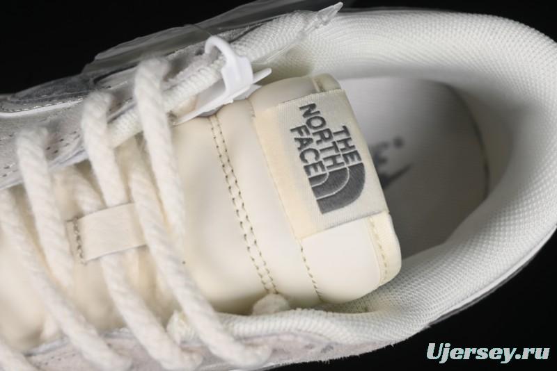 Nike SB Dunk Low The North Face Collaboration - Grey Pigskin Navy Swoosh Anniversary Custom Low-Top Casual Skate Shoes - SJ1089-009