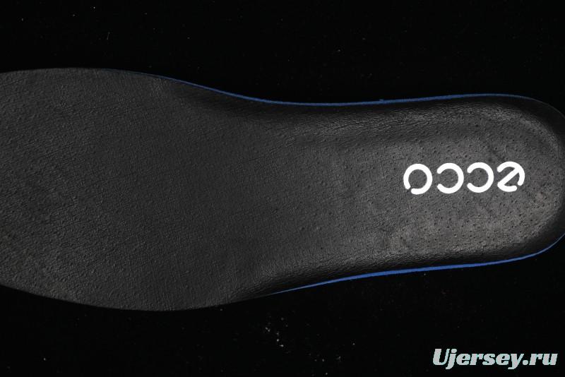 ECCO Block Derby Round Toe Genuine Leather Brogue Dress Shoes - 63667201002