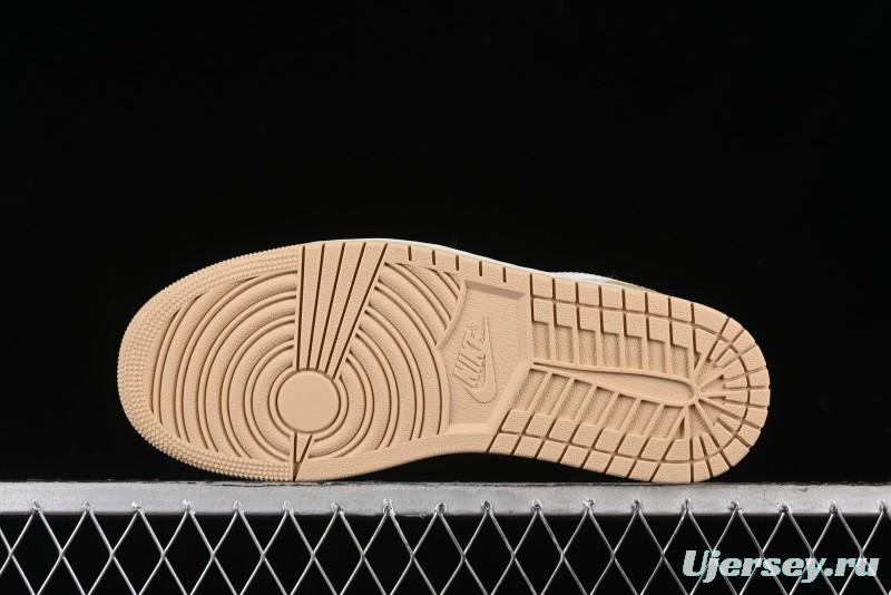 Nike Air Jordan 1 Low OG AJ1 White Brown Low Top Casual Basketball Shoes - HQ4186-111