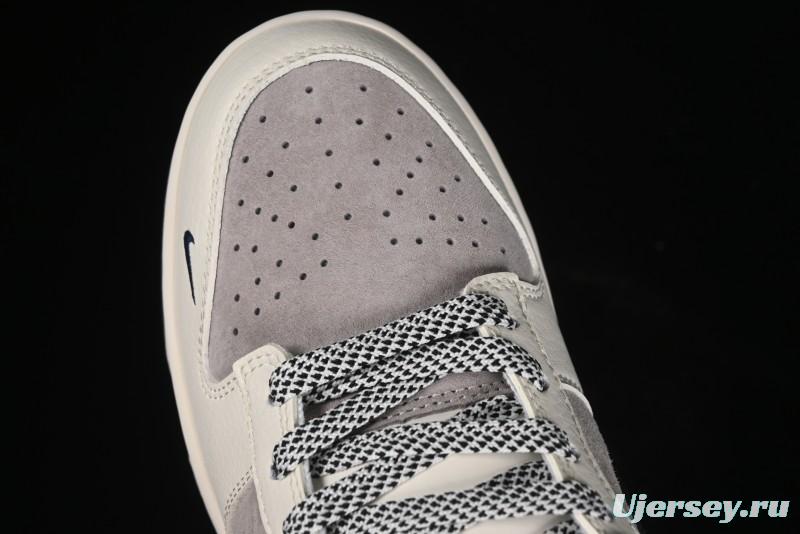 Nike SB Dunk Low Stussy Anniversary High-End Custom Sneakers with Blue Swoosh - SJ1089-003