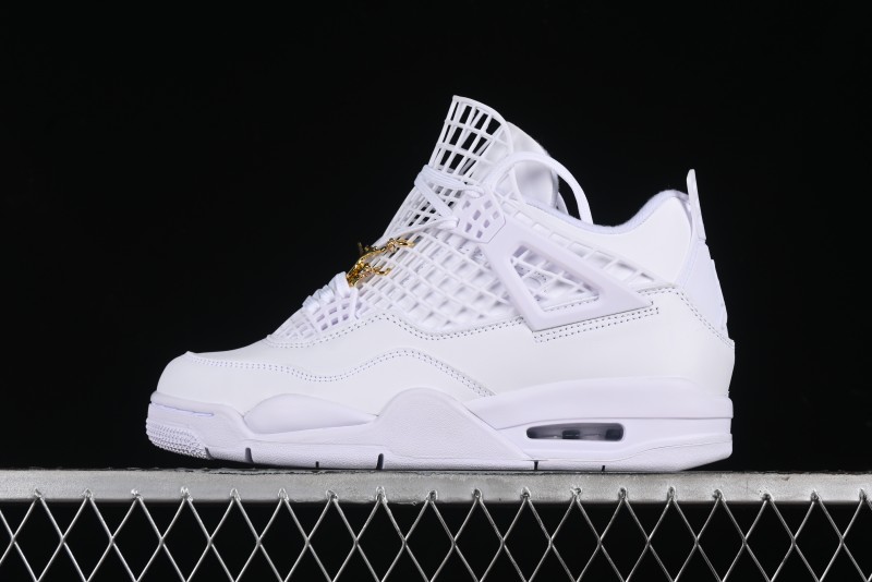 Nike Air Jordan 4 Retro Basketball Shoes with Net Design - FV7251-107