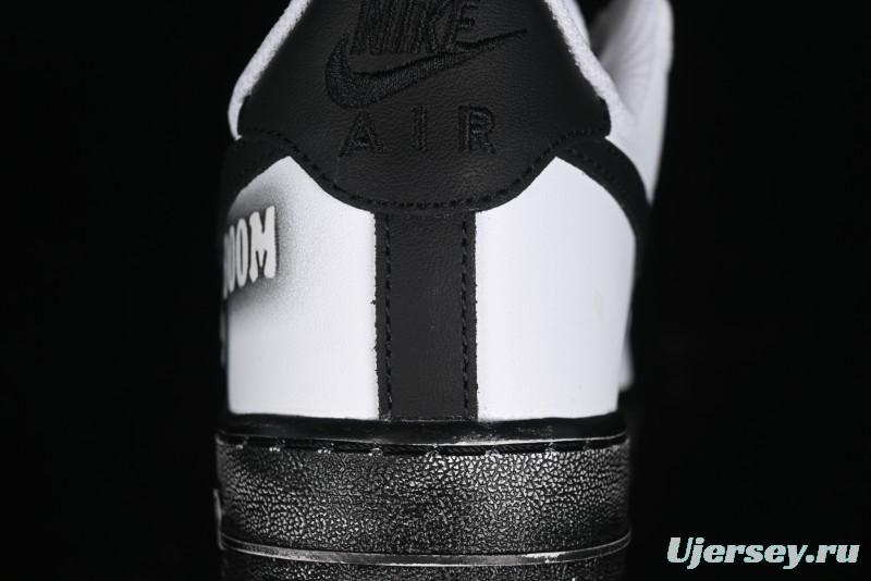 Nike Air Force 1 '07 Low Custom KAWS Bear Print Casual Sneakers - ZH0316-037