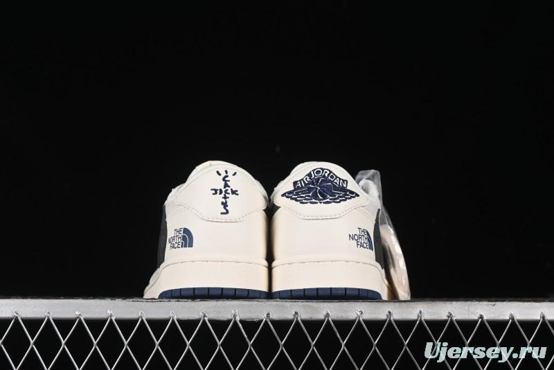 Nike Travis Scott x Fragment Design x Air Jordan 1 Low OG SP AJ1 Low Top Casual Sneakers - XY2688-110
