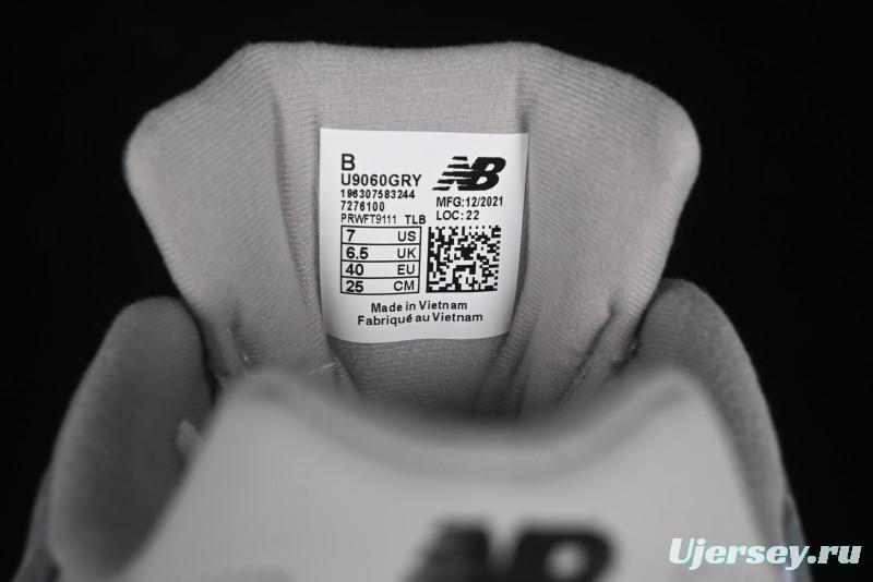 New Balance 9060 Retro Casual Running Sneakers with ABZORB Cushioning Technology - U9060GRY