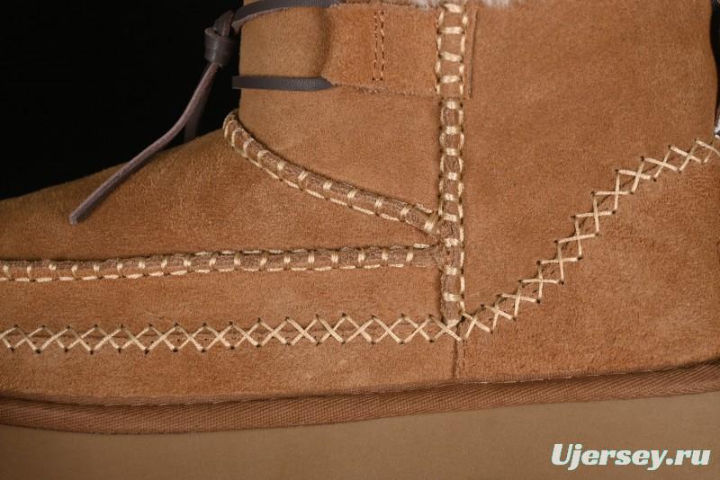 UGG Classic Mini Alpine Genuine Leather Warm and Versatile Snow Boots - 1158251