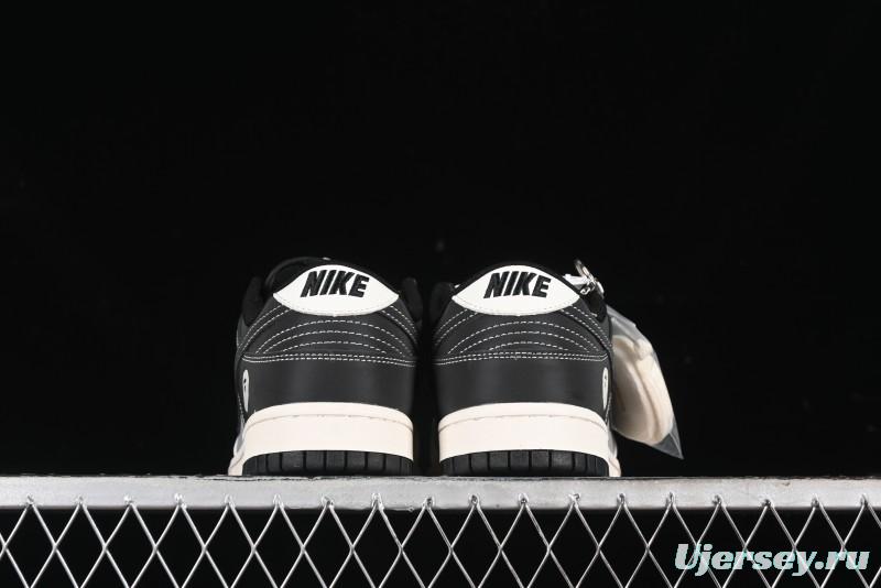 Nike SB Dunk Low BAPE Collaboration Anniversary Edition - White Grey Black Low Top Casual Skate Shoes - BB8969-007