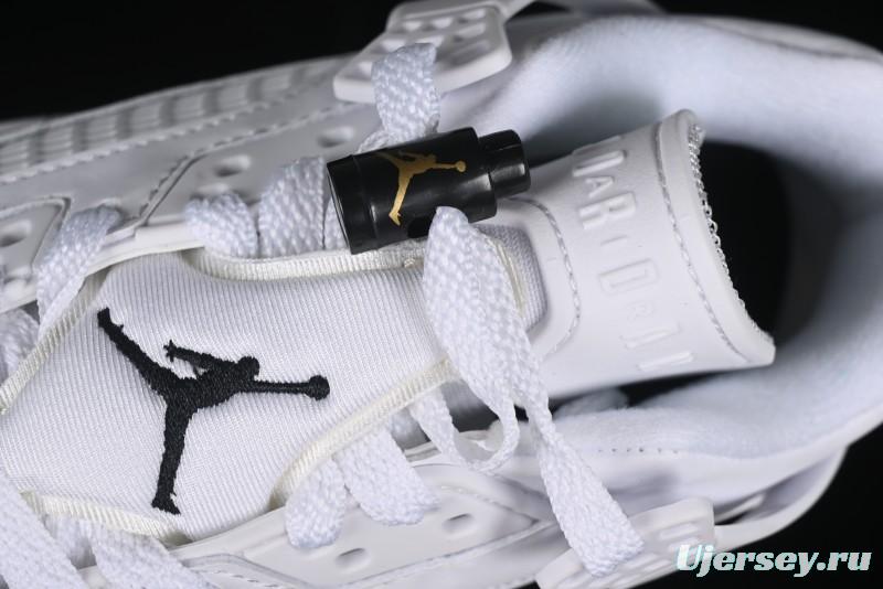 Nike Jordan Spizike Low Casual Shoes with Cracked Leather Design - HJ9019-100