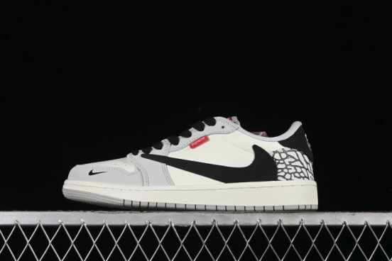 Nike Travis Scott x Fragment Design x Air Jordan 1 Low OG SP AJ1 Supreme Collaboration - JH6089-003