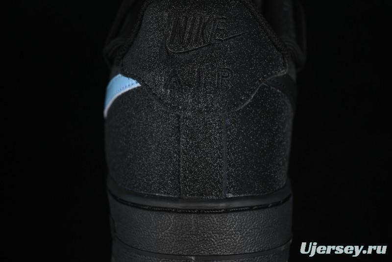 Nike Air Force 1 '07 Low Cleanfit Custom Official Bestseller Black Blue Starry Sky Full Diamond Casual Sneakers - ZH0316-042