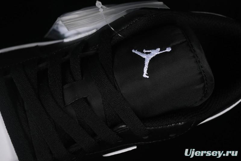 Nike Air Jordan 1 Low Retro Basketball Shoes in Black and White - 553558-043