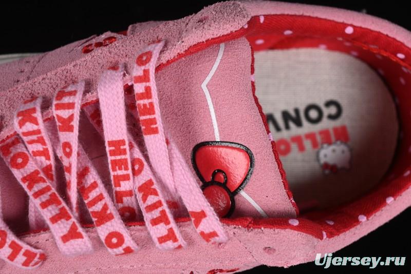 Converse One Star Hello Kitty Collaboration Low Top Casual Sneakers with Embroidered Bow - 362941C