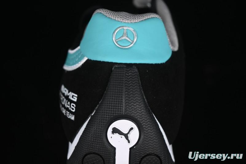 Puma Sparco Future Round Toe Lace-Up Low-Top Lifestyle Casual Shoes in Leather and Fabric - 308155-01