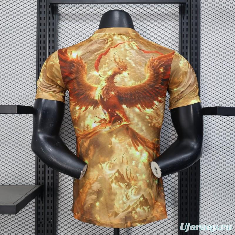 Player Version 25/26 Real Madrid Gold with Phoenix NA ZHA Jersey