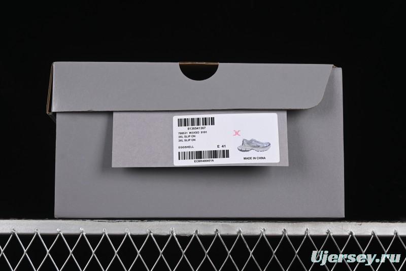 Balenciaga 3XL Slip On Round Neck Tenth Generation Trend Running Shoes - W3XSO9191