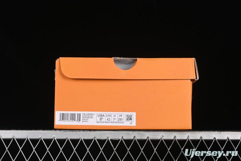 Nike Travis Scott x Fragment Design x Air Jordan 1 Low OG SP AJ1 LV Collaboration - XZ1268-003
