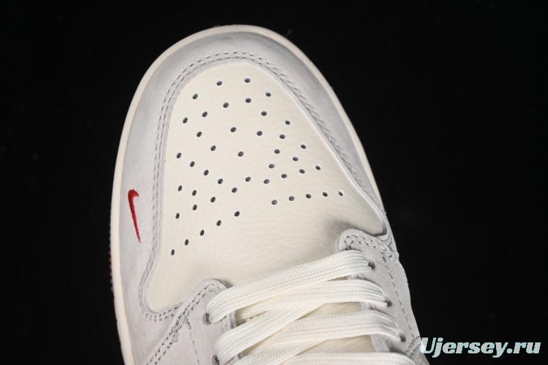 Nike Air Jordan 1 Low Stussy Collaboration - Pink Pig Retro Low-Top Basketball Shoes - SJ9950-023