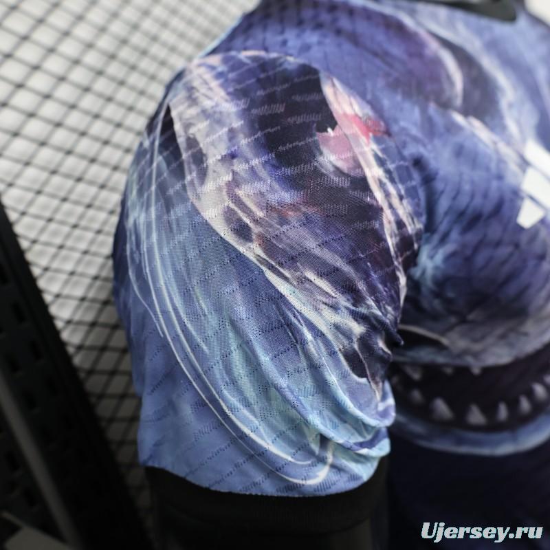 Player Version 2025 Japan NA ZHA Navy Blue with Dragon Jersey