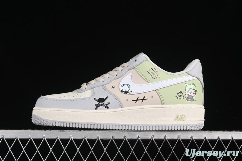 Nike Air Force 1'07 Low "Three Blade Flow" One Piece Series - Zoro's Santoryu Casual Sneakers - CJ0304-510
