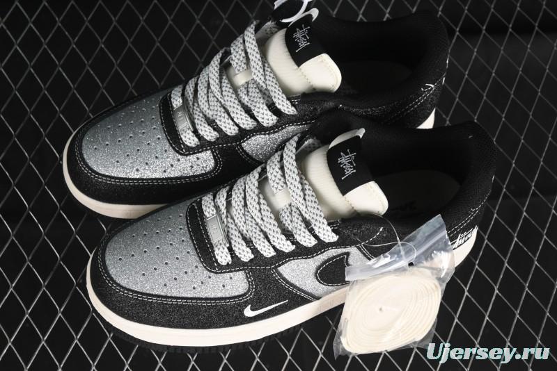 Nike Air Force 1 '07 Low Stussy Collaboration - Starry Sky Low-Top Casual Sneakers - XZ1968-518