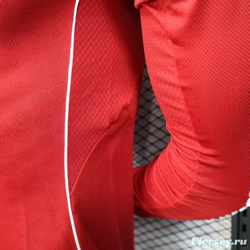 Player Version 25/26 LIverpool Home Long Sleeve Jersey