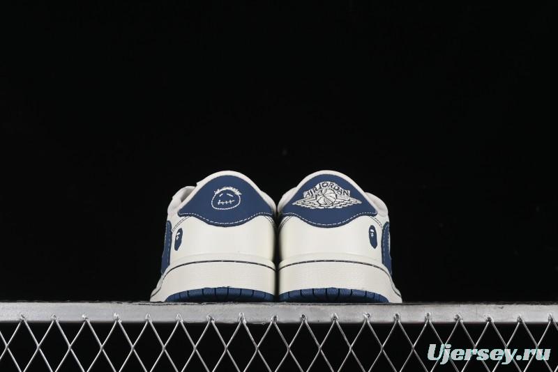 Nike Travis Scott x Fragment Design x Air Jordan 1 Low OG SP AJ1 Bape Collaboration - CH6336-008