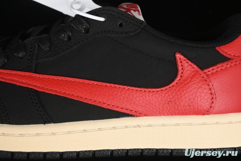 Nike Travis Scott x Air Jordan 1 Low OG AJ1 Reverse Swoosh Sneakers - DM7866-061