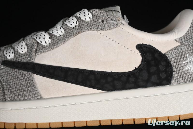 Nike Travis Scott x Fragment Design x Air Jordan 1 Low OG SP AJ1 Sneakers - JH6089-006