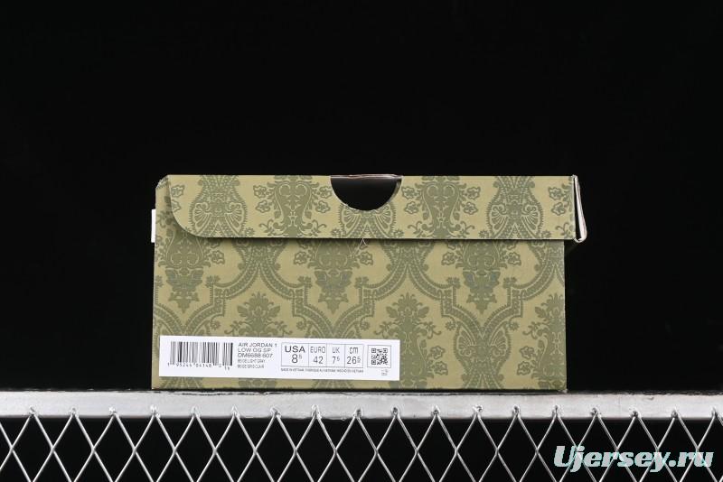 Nike Travis Scott x Fragment Design x Air Jordan 1 Low OG SP AJ1 Low Top Casual Sneakers - DM6688-607