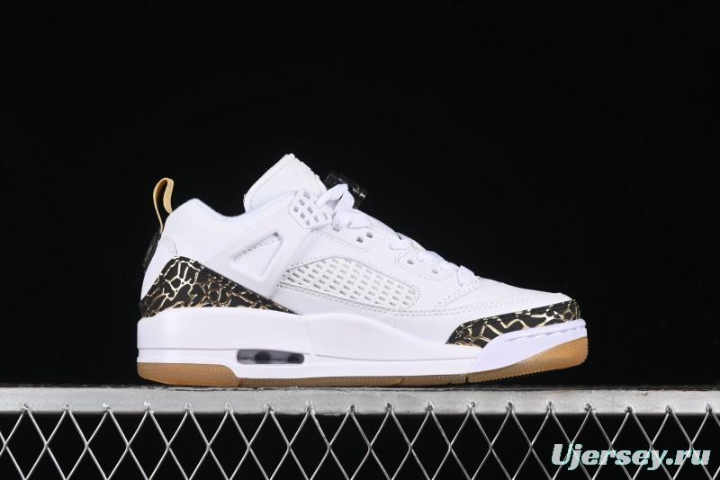 Nike Jordan Spizike Low Casual Shoes with Cracked Leather Design - HJ9019-100
