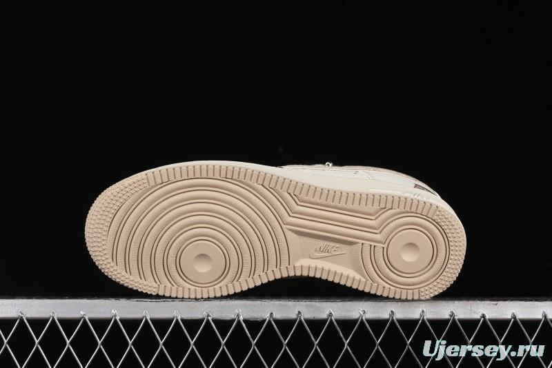 Nike Air Force 1 Low x Capybara "Pearl Girl" Casual Sneakers with Lace-Up Design - LV0506-505