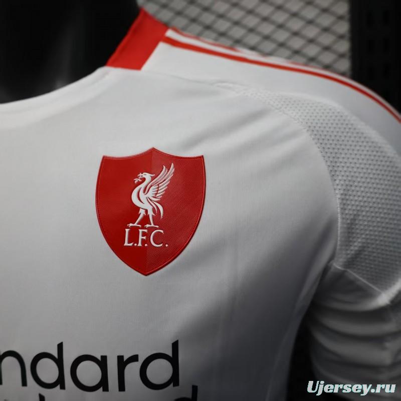 Player Version 25/26 Liverpool Away White Jersey