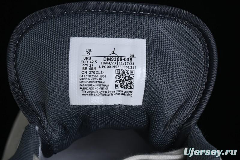 Nike Air Jordan 1 Low AJ1 Bape Collaboration - Custom High-End Retro Basketball Shoes with Light Grey Check - DM9188-008