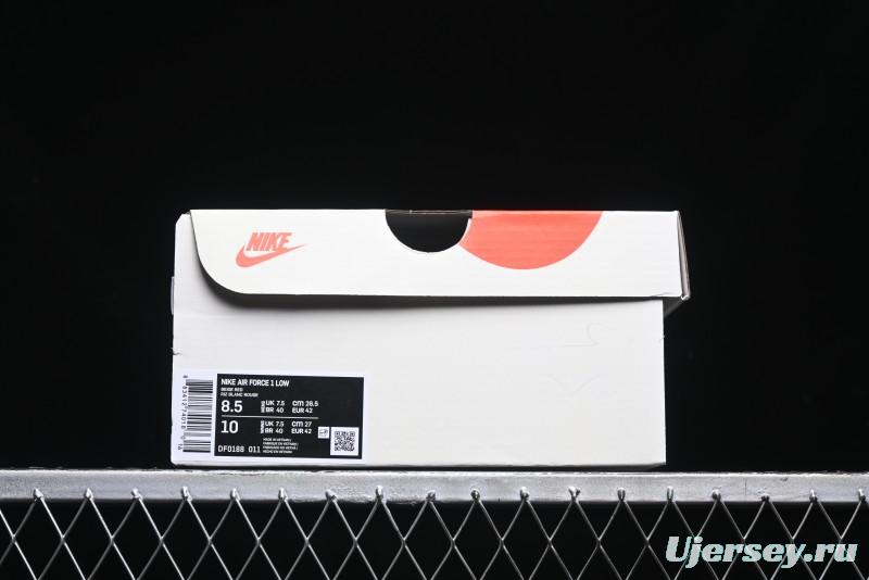 Nike Air Force 1 '07 Low Supreme Casual Sneakers in White/Red - DF0188-011