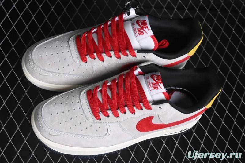 Nike Air Force 1 '07 Low Halloween Collaboration - Red Grey Pig Version Low Top Casual Sneakers - KK1988-020